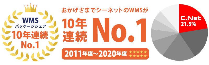 WMSパッケージシェア10年連続No.1のシーネット